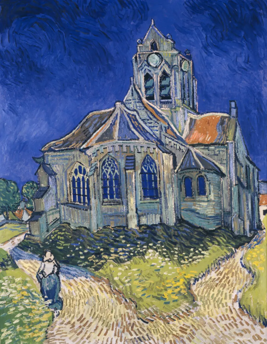 Van Gogh's painting of the church of Auvers-sur-Oise
