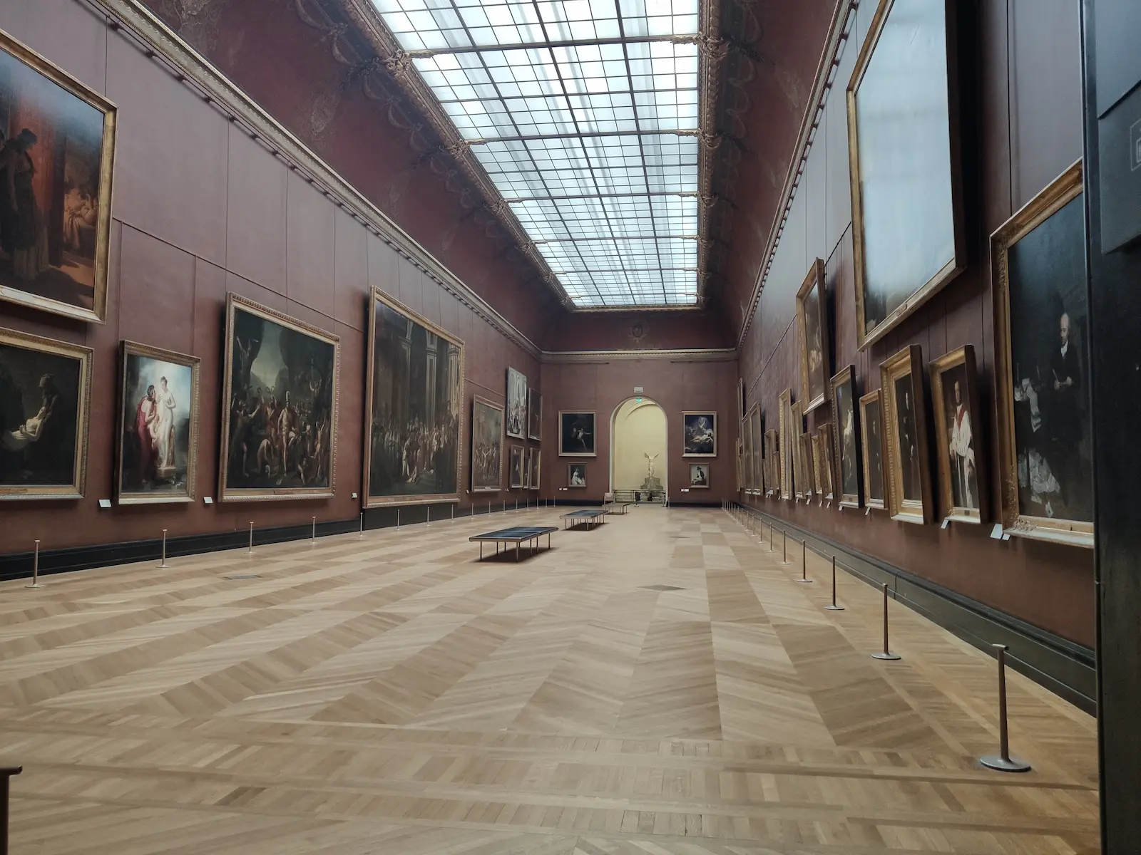 French painting in the Salles Rouges, Musée du Louvre